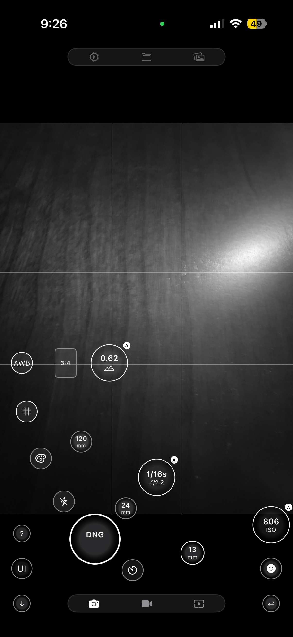 ElectroSpotmatic Camera Controls Diagram